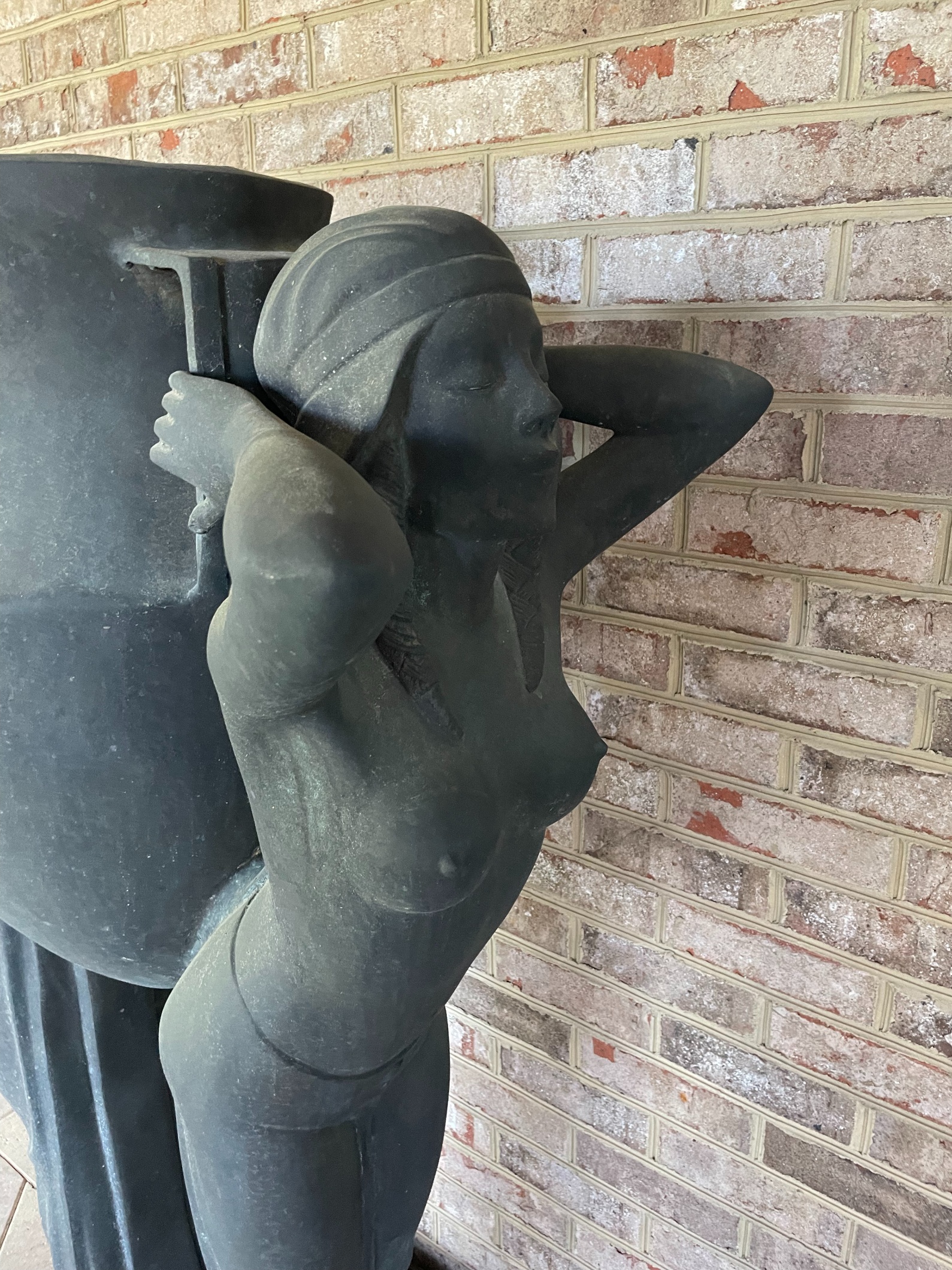 Large Art Deco Style Figural Planter - Image 4 of 4