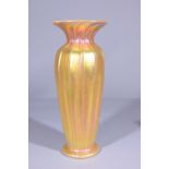 Lundberg Studios Regal Ribbed Art Glass Vase