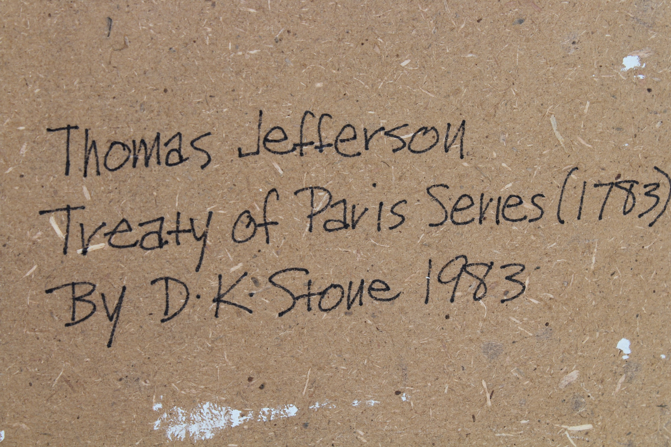 David K. Stone (1922 - 2001) "Thomas Jefferson" - Image 5 of 5