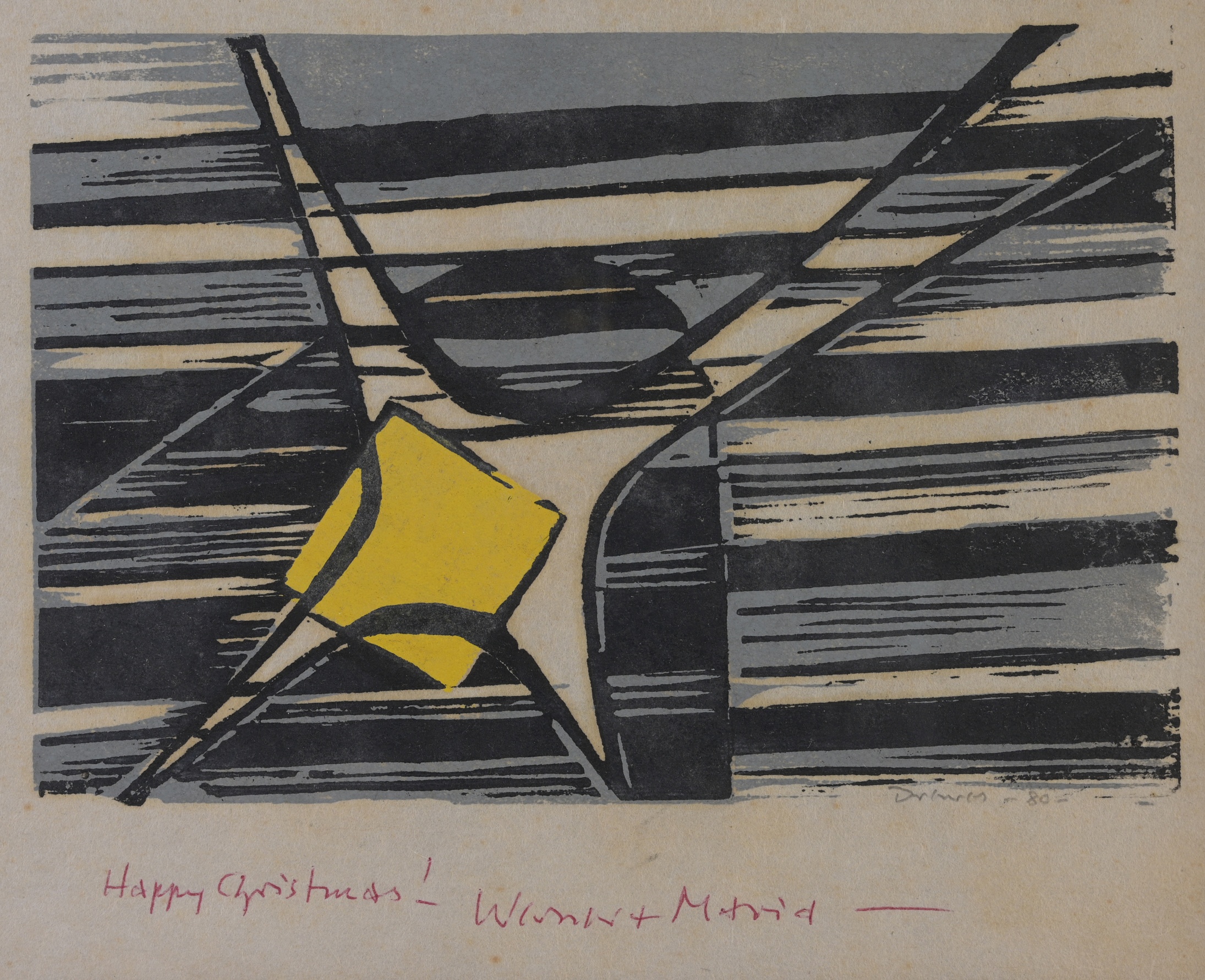 (2) Werner Drewes (1899-1985) Woodblocks - Image 5 of 5