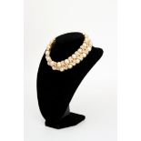 Repossi Burma Golden Pearl & Diamond Choker