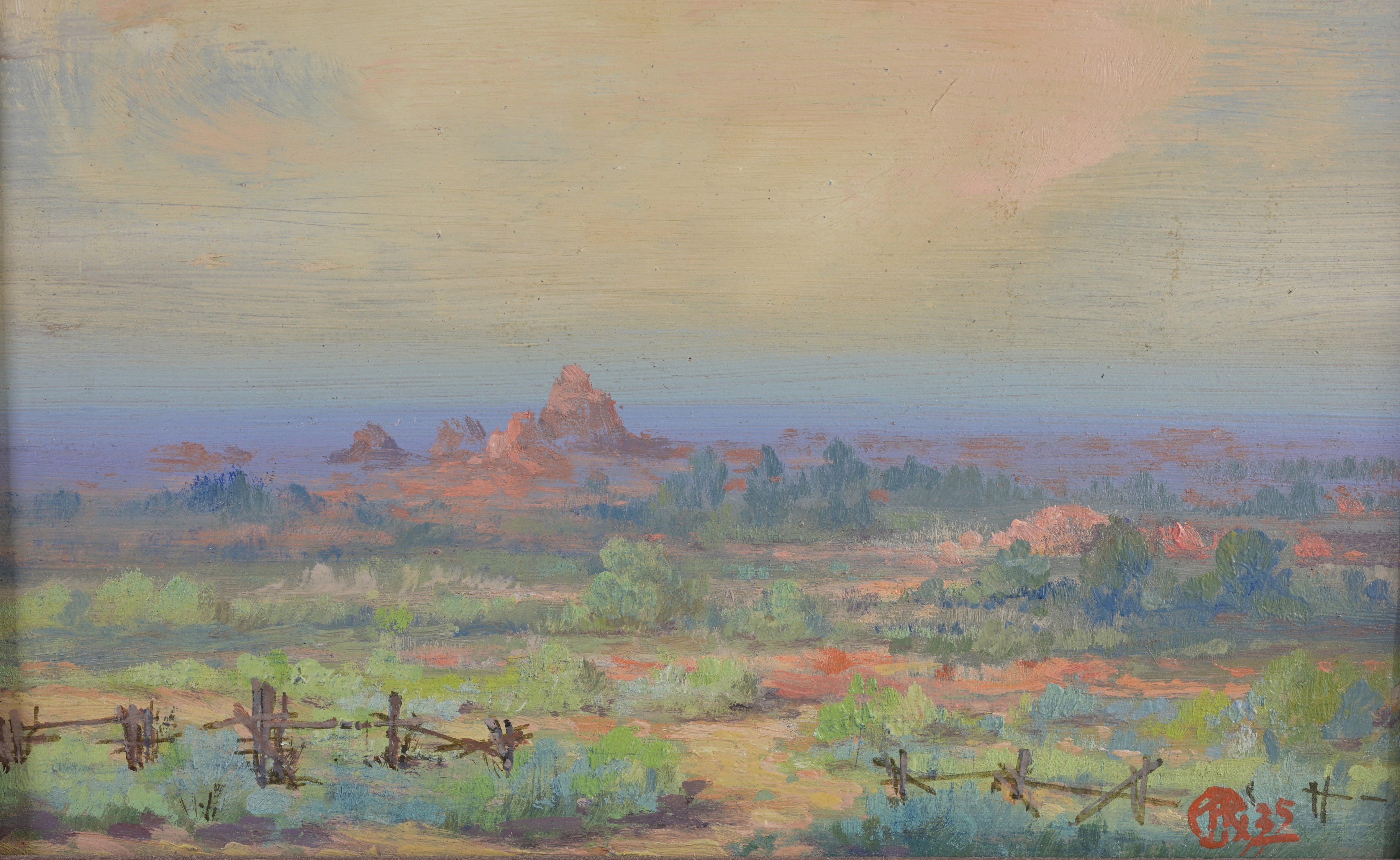 Roy C. Gamble (1887 - 1972) Southwestern Landscape - Image 3 of 5