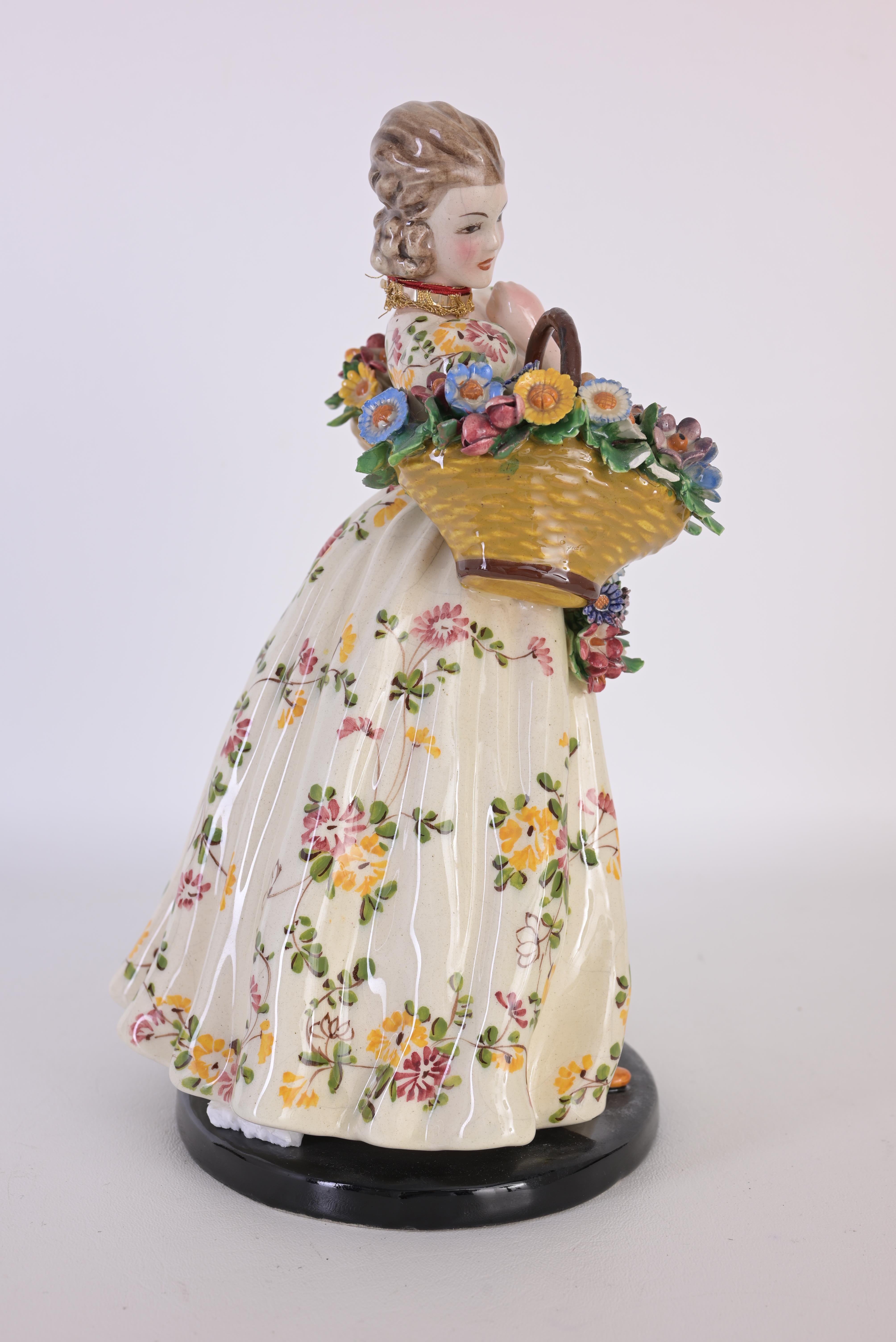 Dresden Style Porcelain Figurine - Image 4 of 9