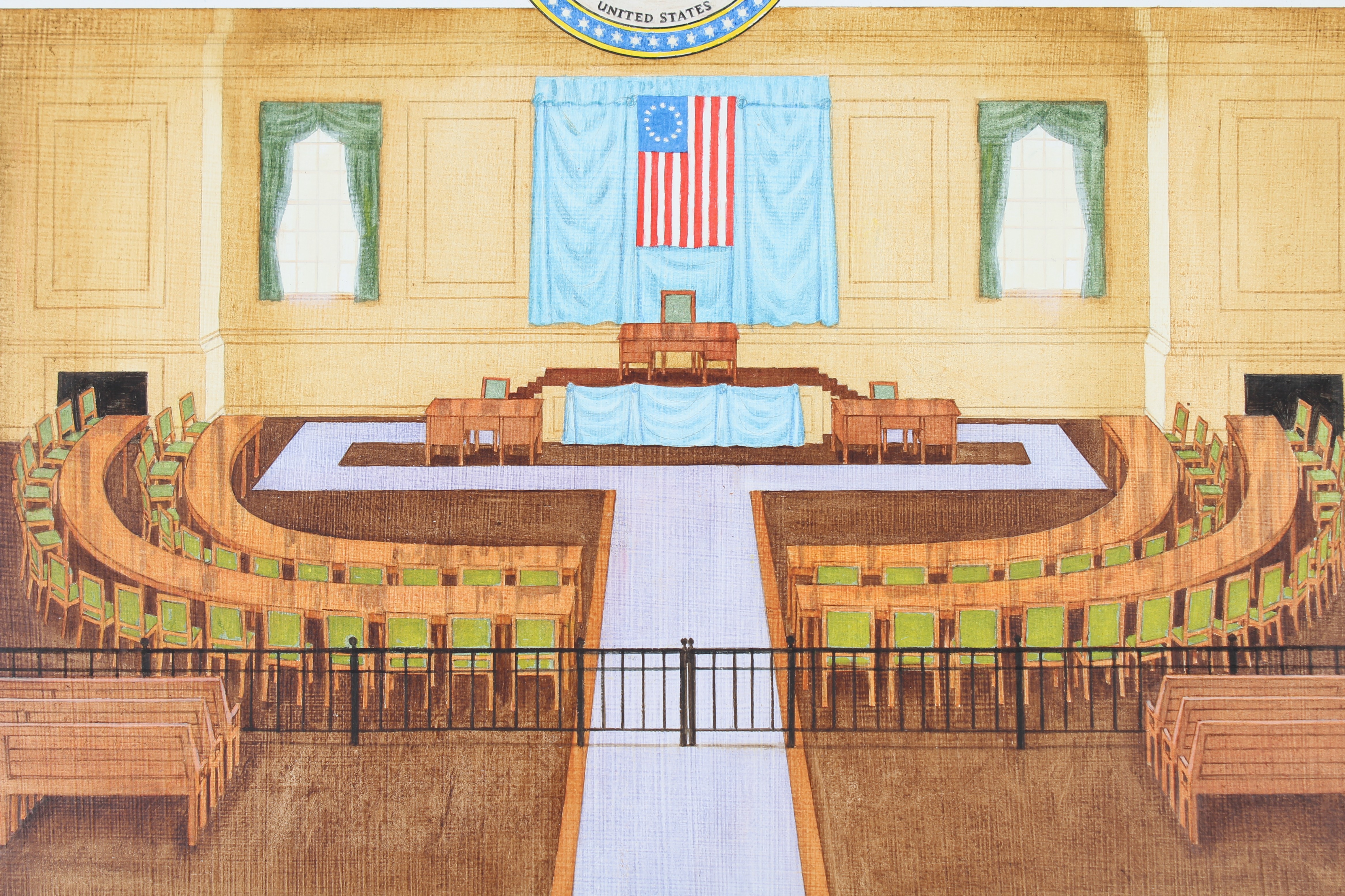 David K. Stone (1922 - 2001) "U.S. House" Oil - Image 3 of 8