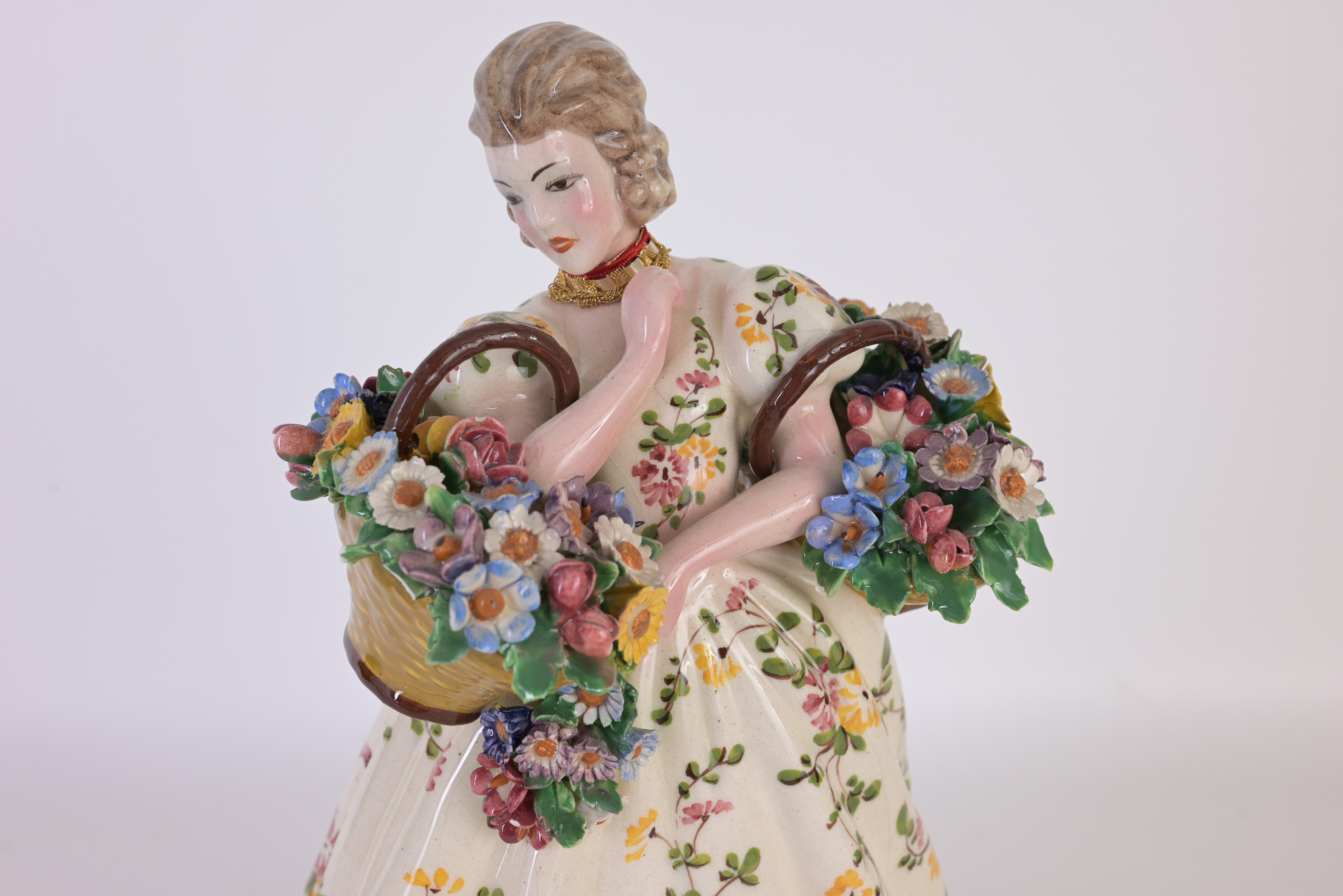 Dresden Style Porcelain Figurine - Image 3 of 9