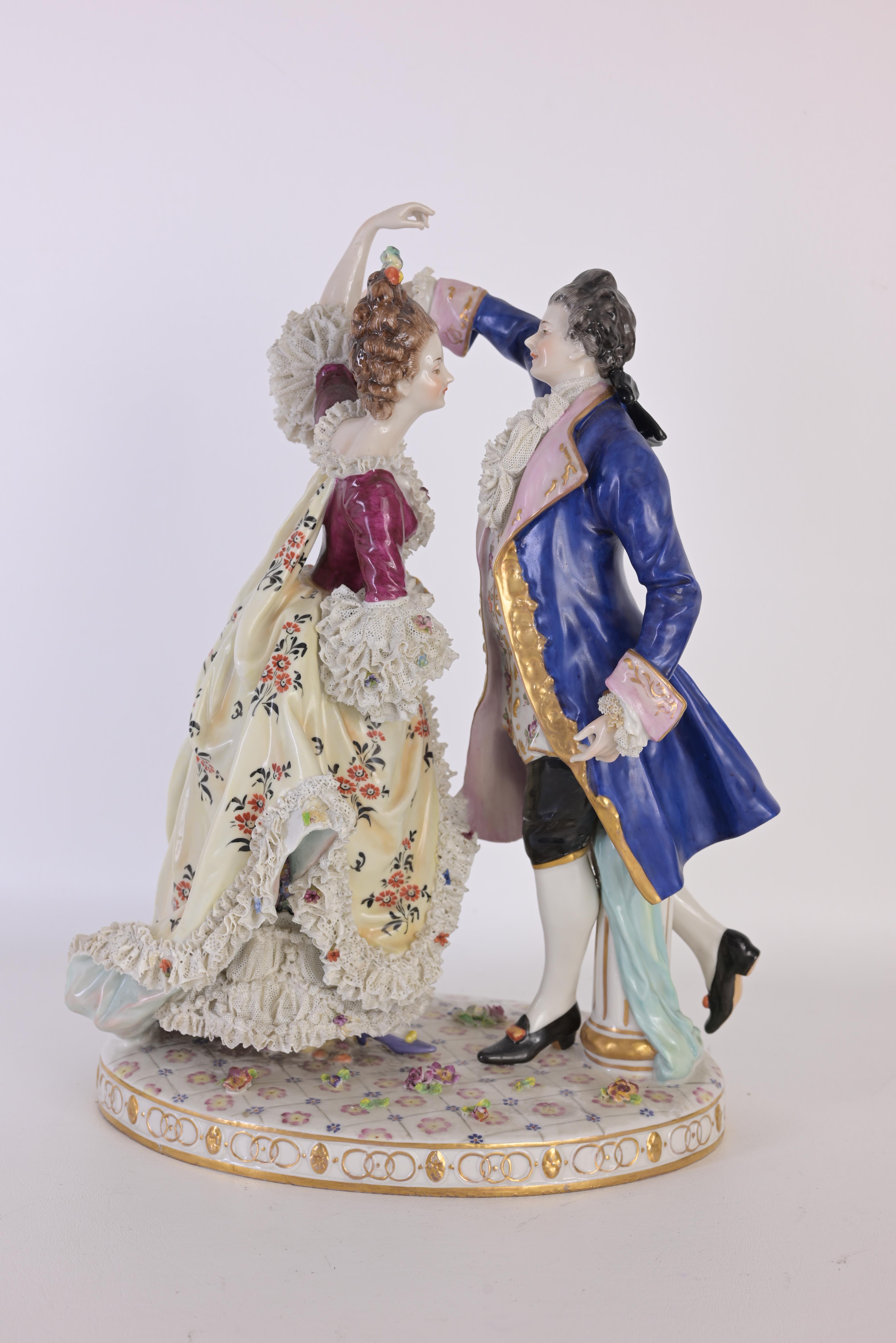 Dresden Style Porcelain Figurine