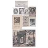 (9) Assorted Antique Etchings and Engravings