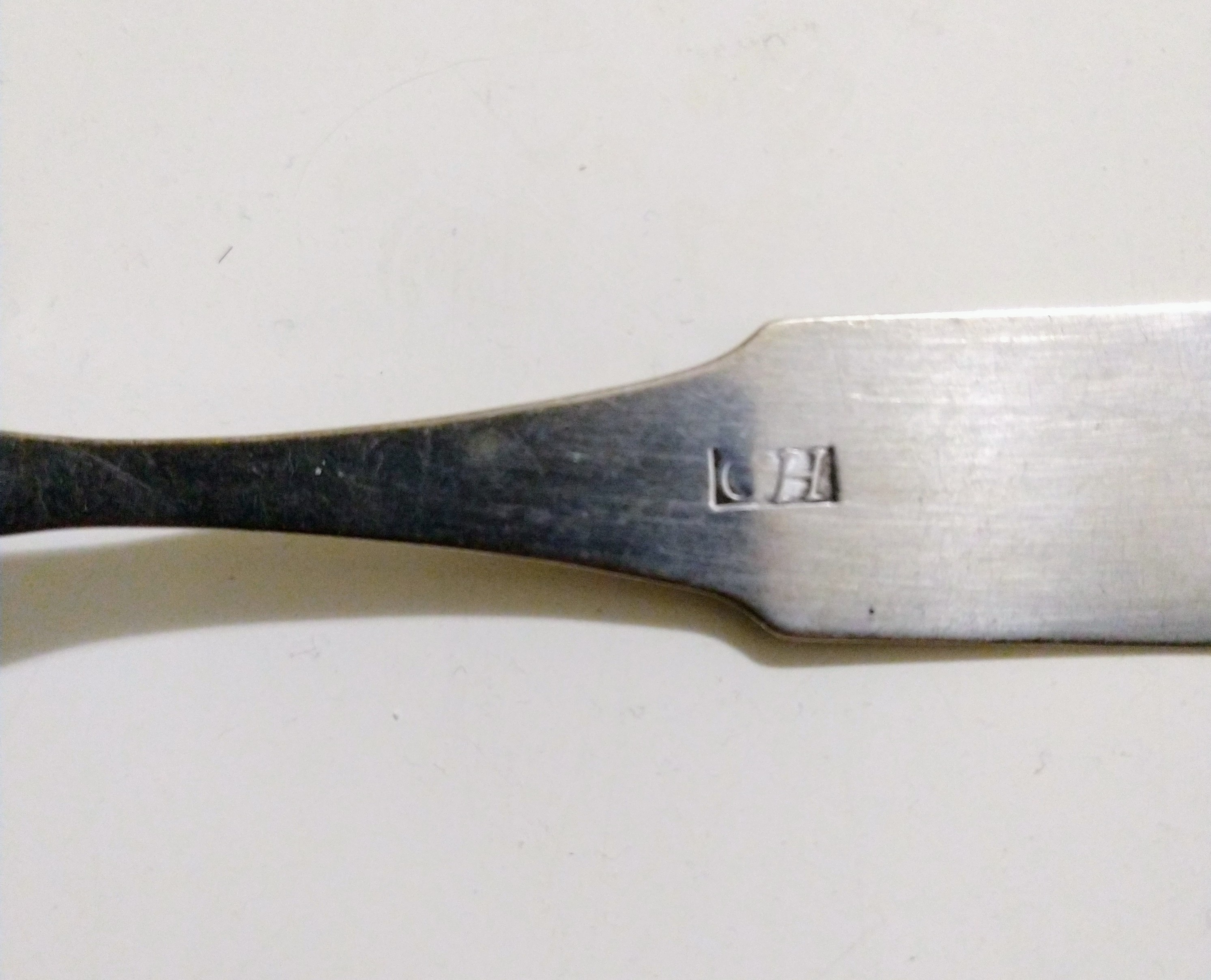 Charles Hall Monogrammed Silver Spoon - Image 4 of 5