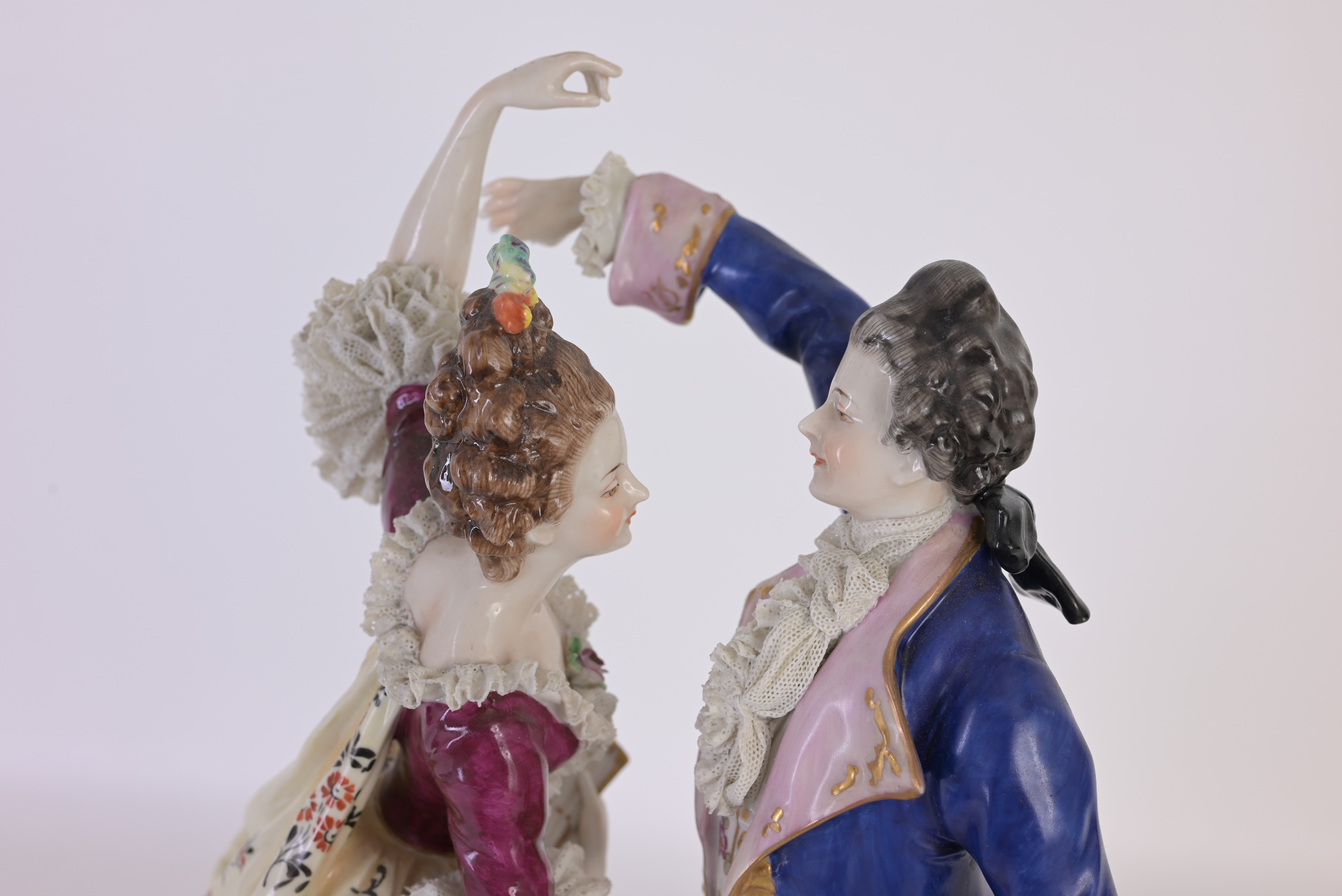 Dresden Style Porcelain Figurine - Image 4 of 8