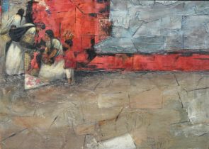 James Carlin (1906 - 2005) "Wall in Mexico"