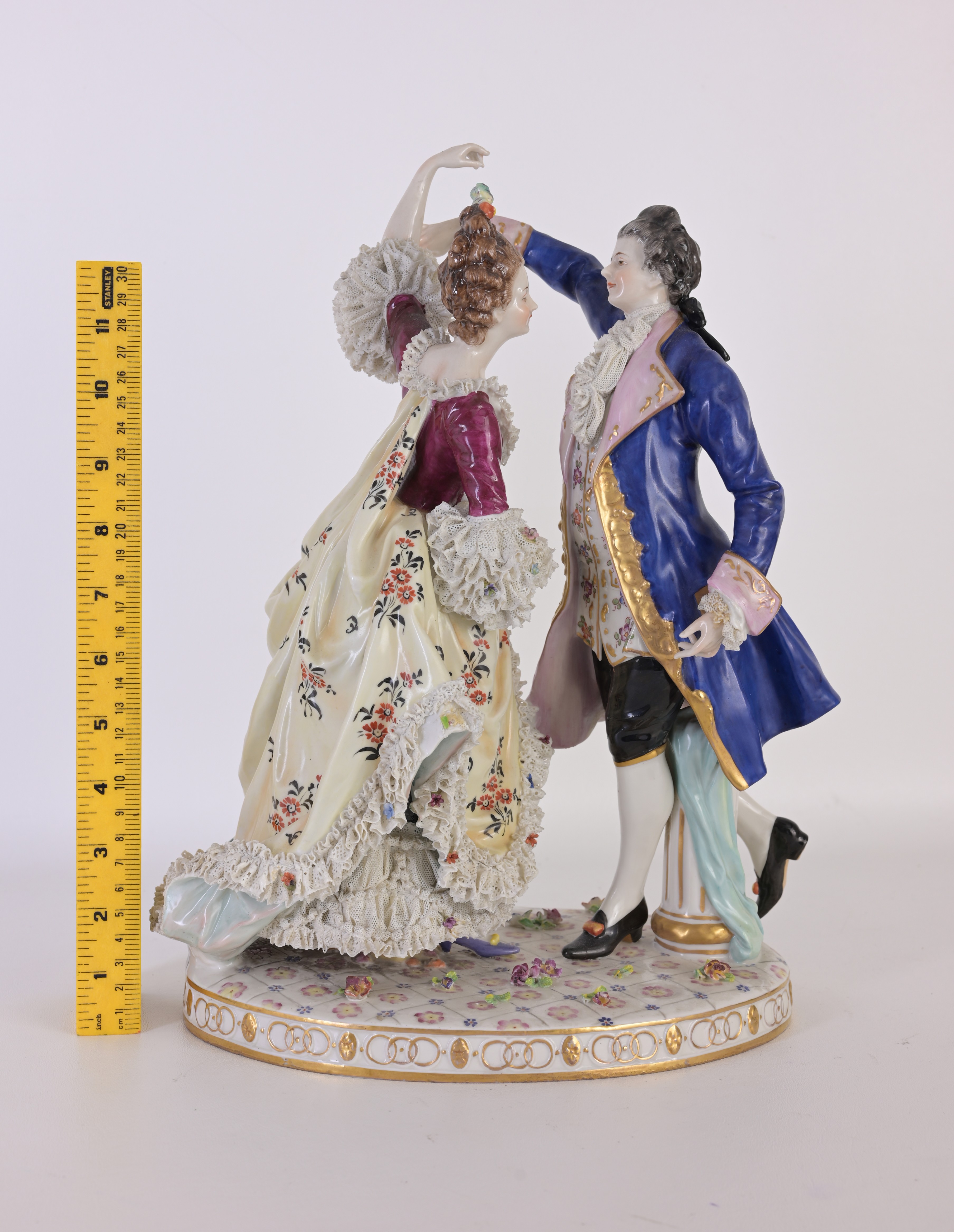 Dresden Style Porcelain Figurine - Image 2 of 8