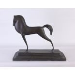 Art Deco Etruscan Bronze Horse Sculpture