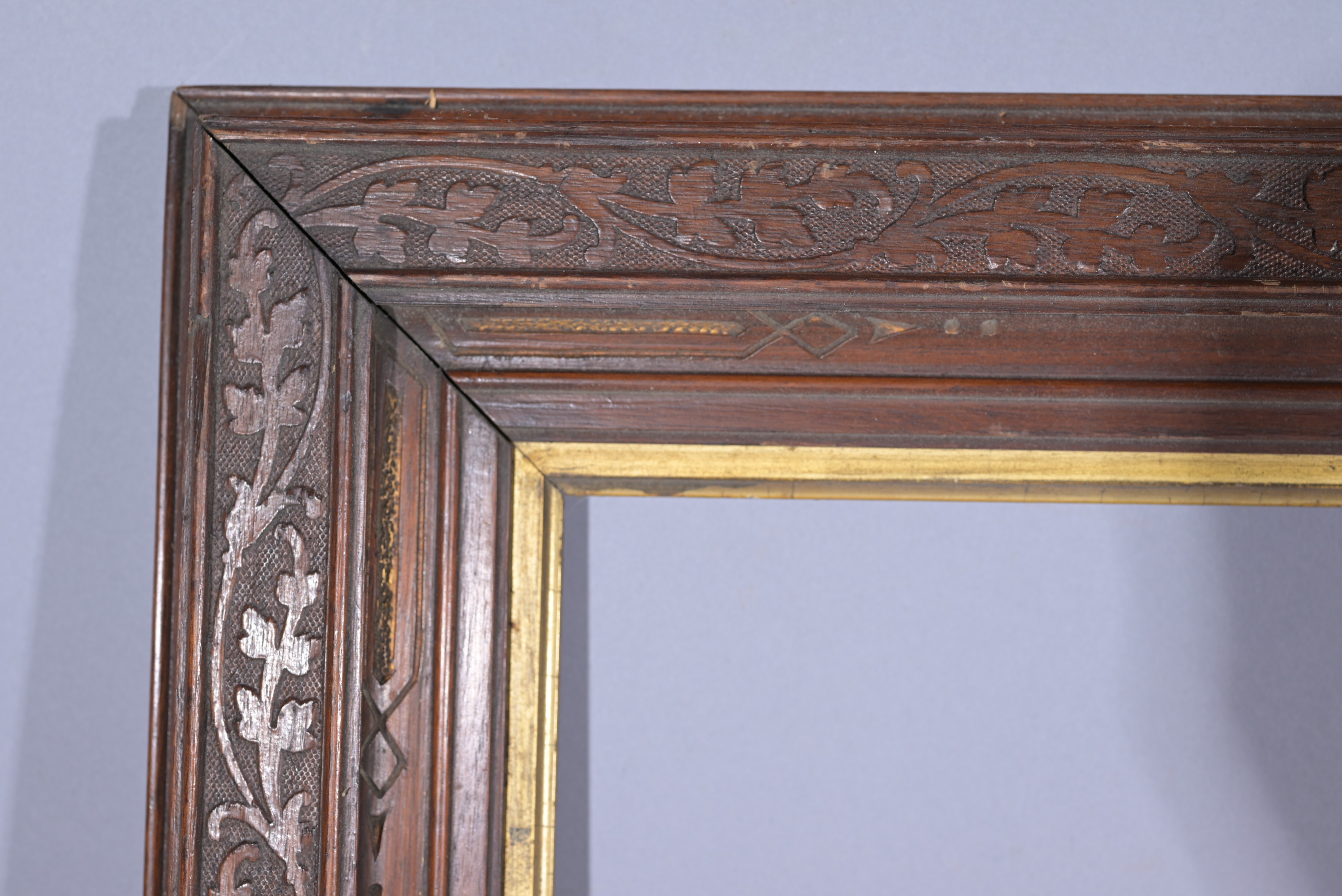 American 1870's Frame - 32 x 27.5 - Image 2 of 6