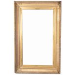Monumental 1860's Fluted Cove Frame- 60.25 x 33.5