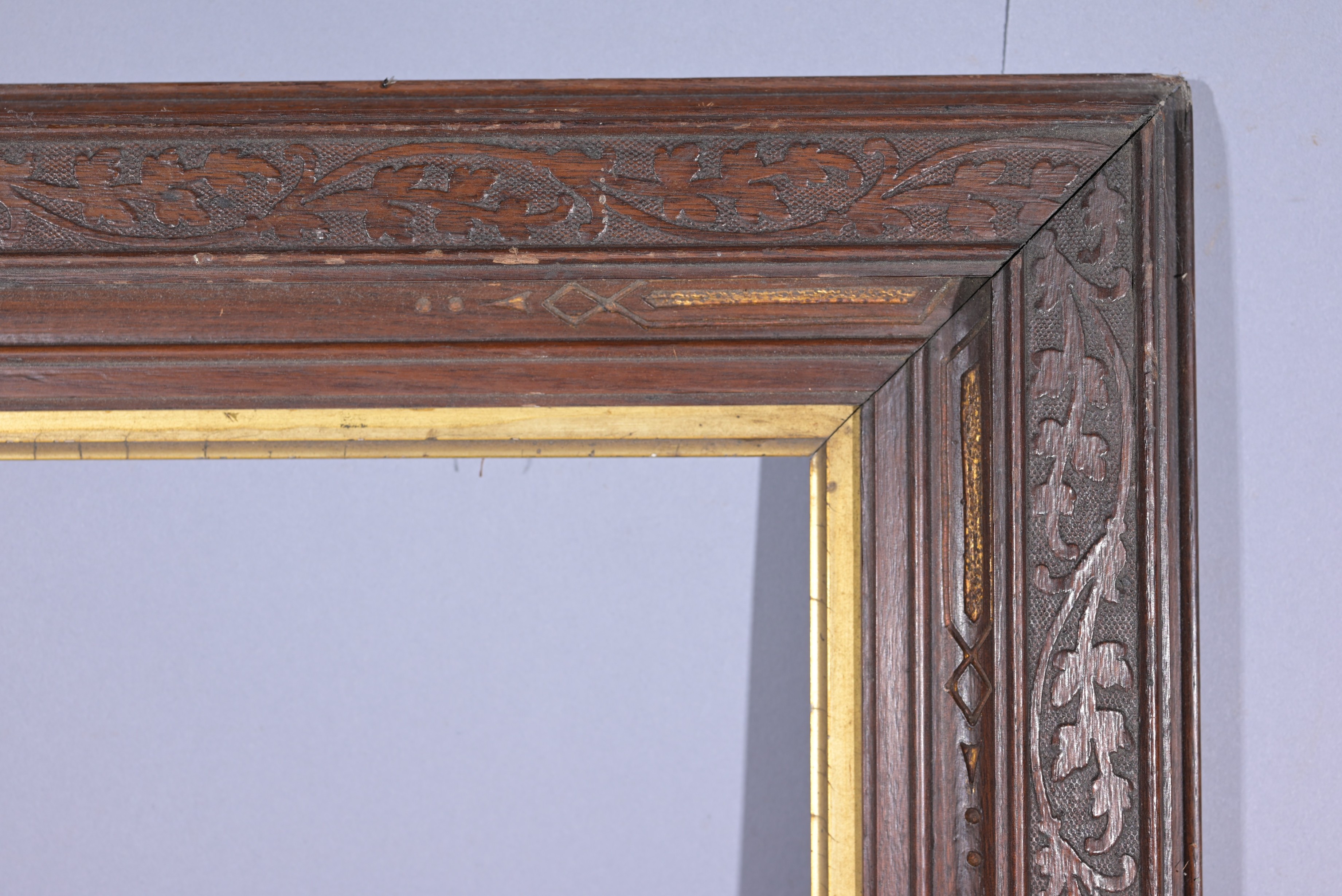 American 1870's Frame - 32 x 27.5 - Image 3 of 6