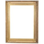 Monumental 19th C. Fluted Cove Frame. - 54 x 39.25