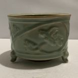 Chinese Longquan celadon tripod censer, Yuan-Ming