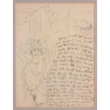 Romare Howard Bearden (1911 - 1988) Pencil Drawing