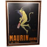 Leonetto Cappiello Maurin Quina Poster