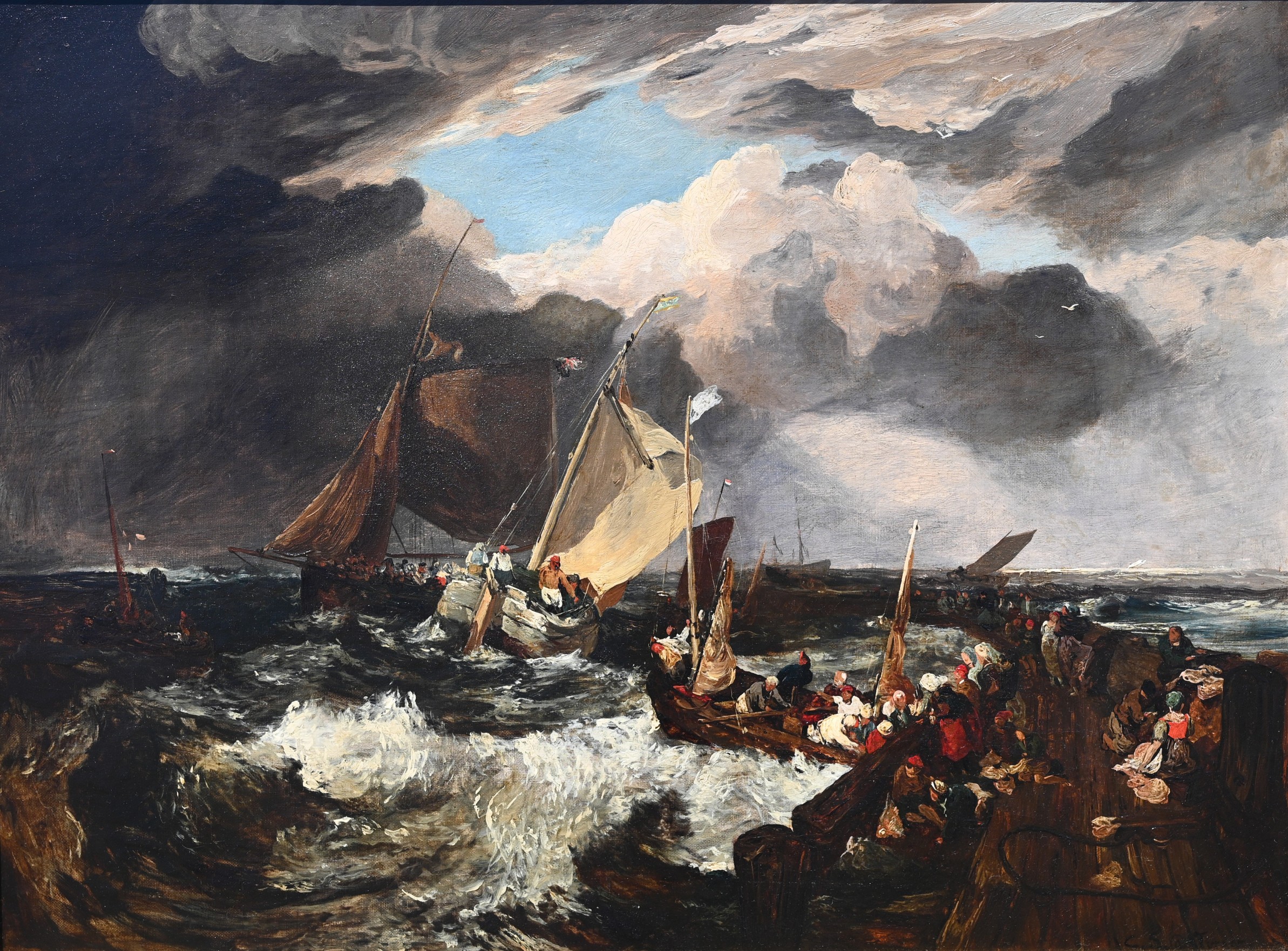 19th C. European School Nautical Painting - Bild 2 aus 5
