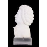 18th C. Italian Carrara Marble Sculpture of Bach