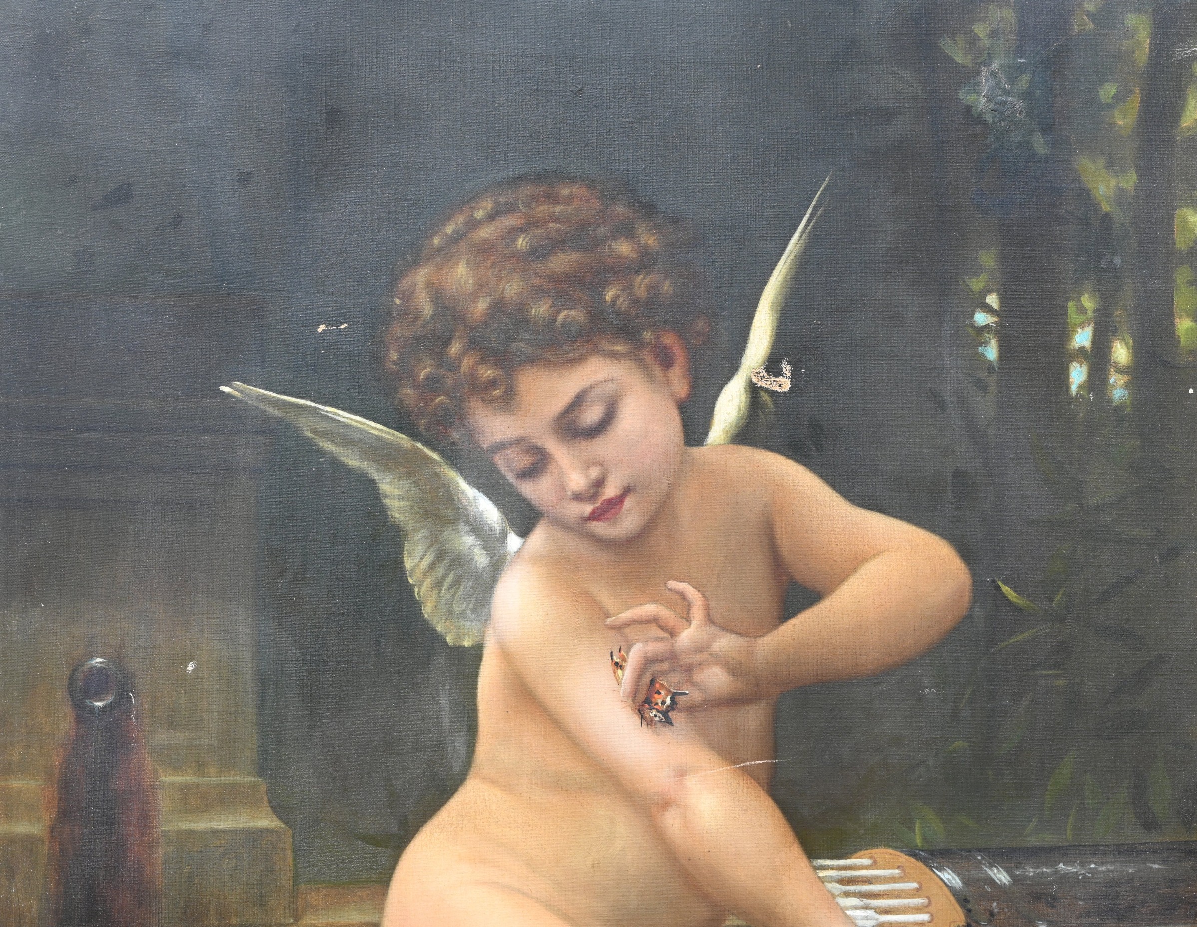 Charles Armor (1844 - 1911) "Cupid w/ Butterfly" - Bild 5 aus 8