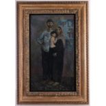 Ben Stahl (1910-1987) Painting of a Family