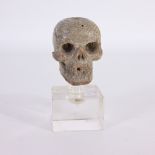 17th C. Italian Hand Carved Wood Memento Mori