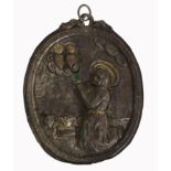 Italian 17th/18th C. Memento Mori Medallion