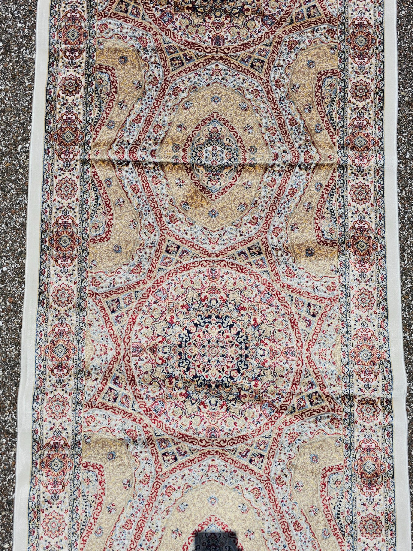 Hereke Turkish Bamboo Silk Tufted Rug - 2'6" x 10' - Image 7 of 9