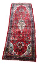 Sharuq Hand-Knotted Persian Wool Rug - 3'7" x 10'