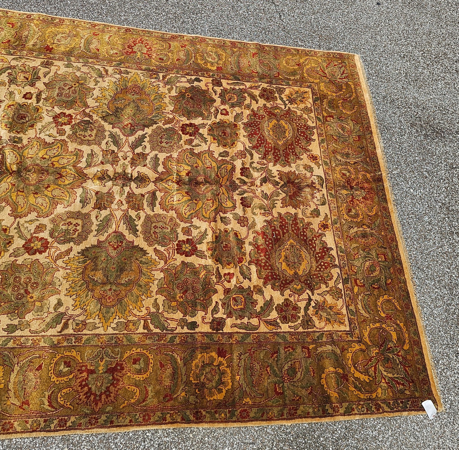 Fine Mahal Hand-Knotted Wool Rug - 9' x 11'10" - Image 5 of 9