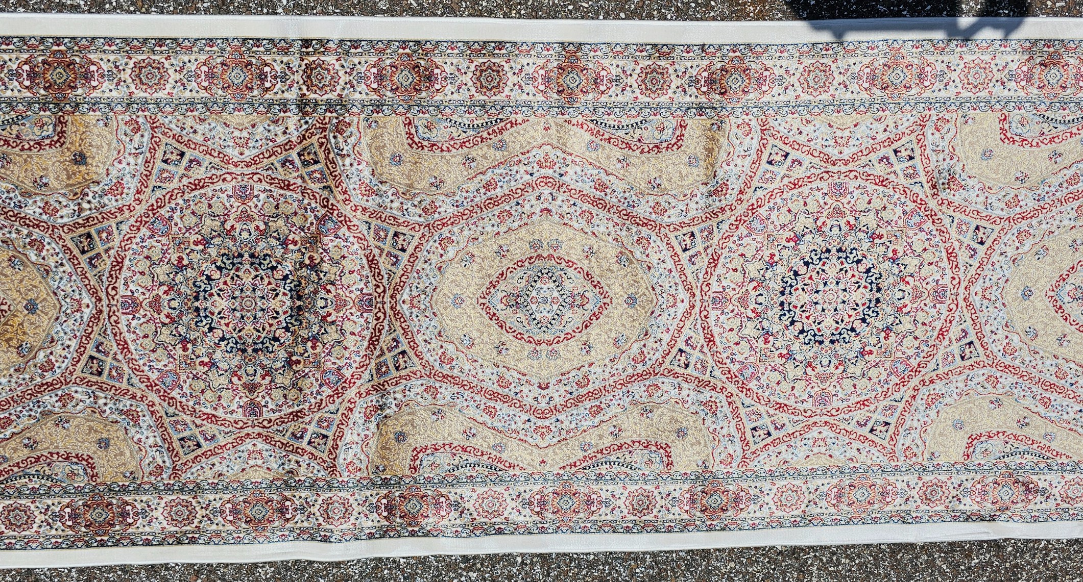 Hereke Turkish Bamboo Silk Tufted Rug - 2'6" x 10' - Image 3 of 9