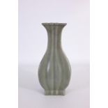 Chinese Celadon Crackle Glaze Vase