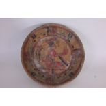 South American Terracotta Painted Bowl