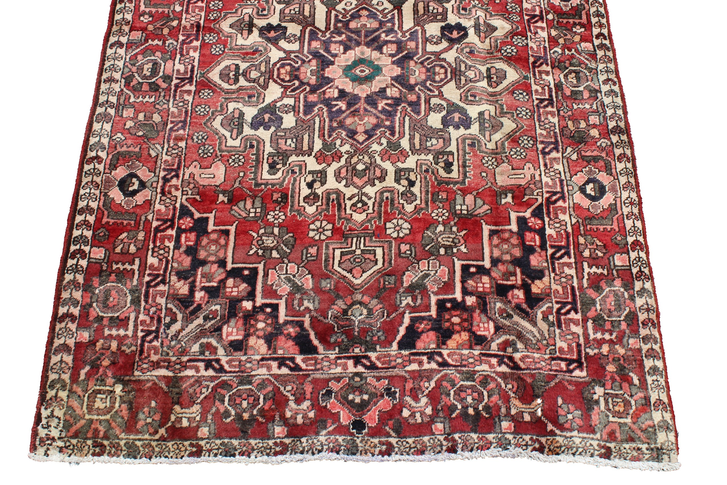 Heriz Hand-Knotted Persian Wool Rug - 5'5" x 8' - Image 3 of 12