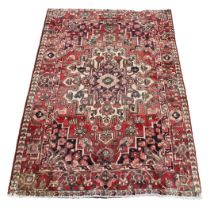 Heriz Hand-Knotted Persian Wool Rug - 5'5" x 8'