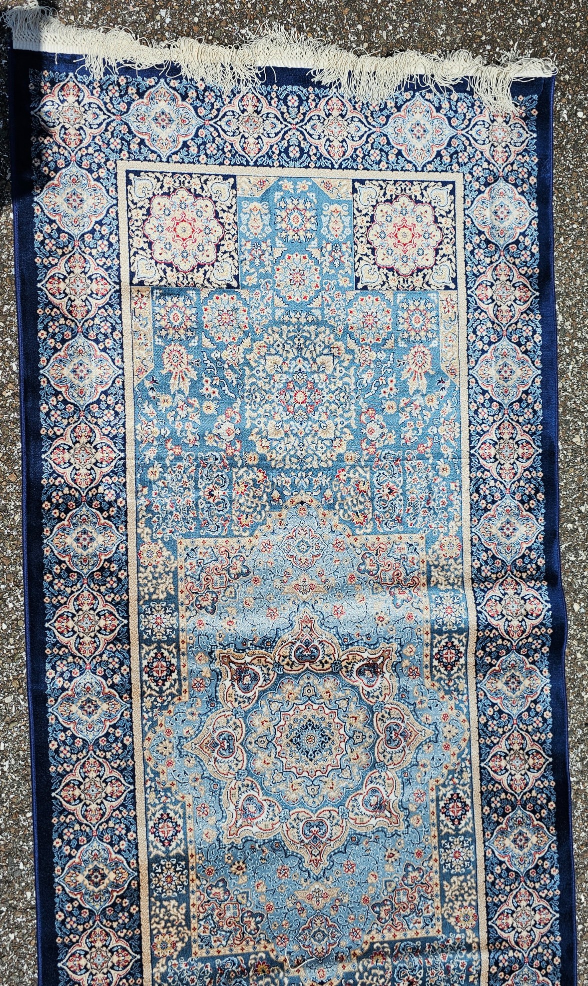 Hereke Turkish Bamboo Silk Tufted Rug - 2'6" x 10' - Image 5 of 9