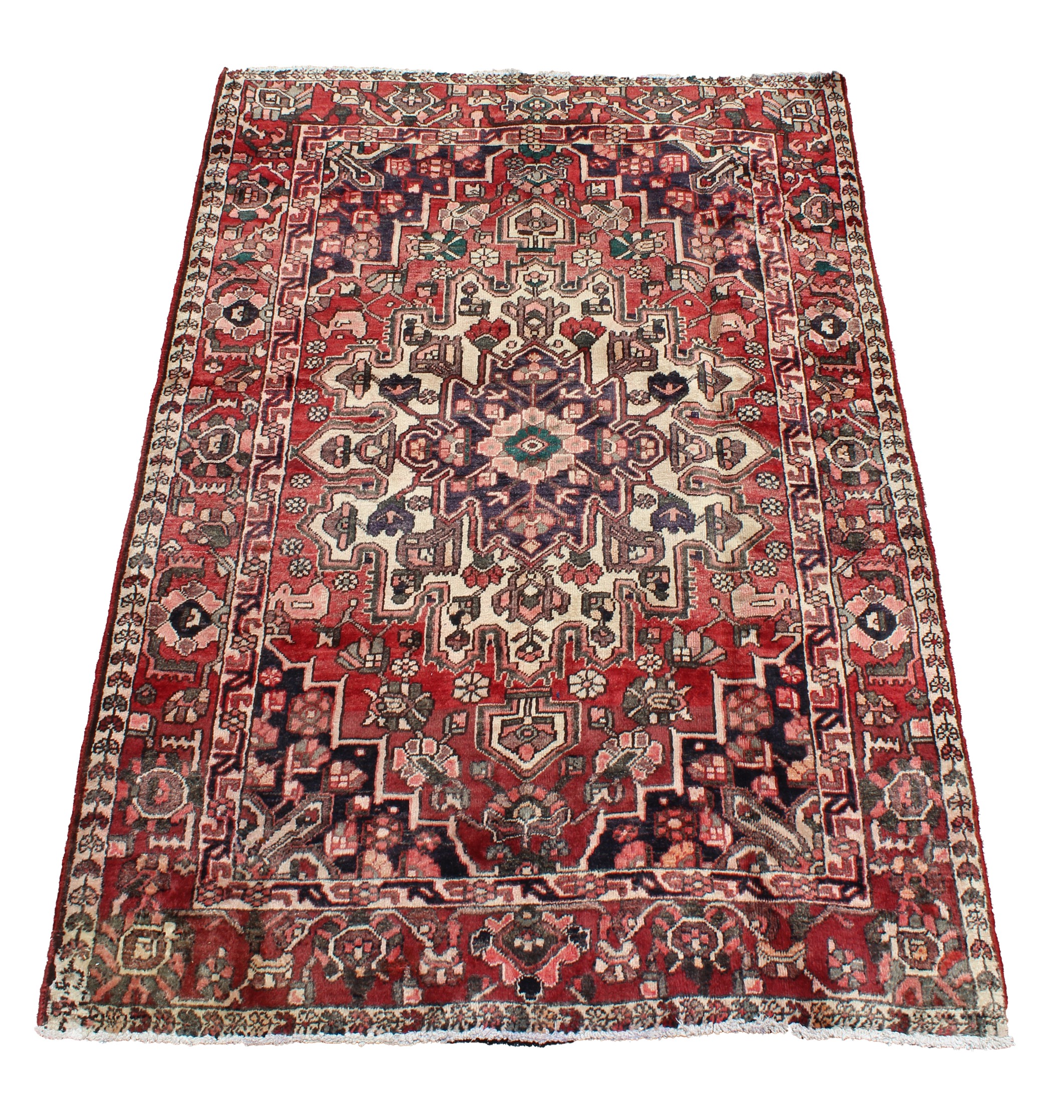 Heriz Hand-Knotted Persian Wool Rug - 5'5" x 8' - Image 2 of 12