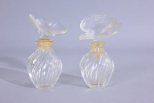 (2) R. Lalique 'L Air Du Temps' Perfume Bottles