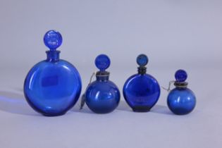 (4) R. Lalique "Dans La Nuit" Mini Perfume Bottle