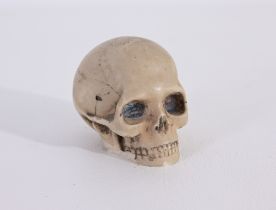 17th/18th C. Alabaster Memento Mori Skull