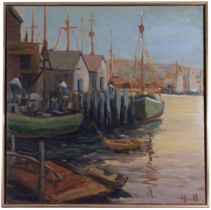 Morell, Signed Gloucester Harbor Scene