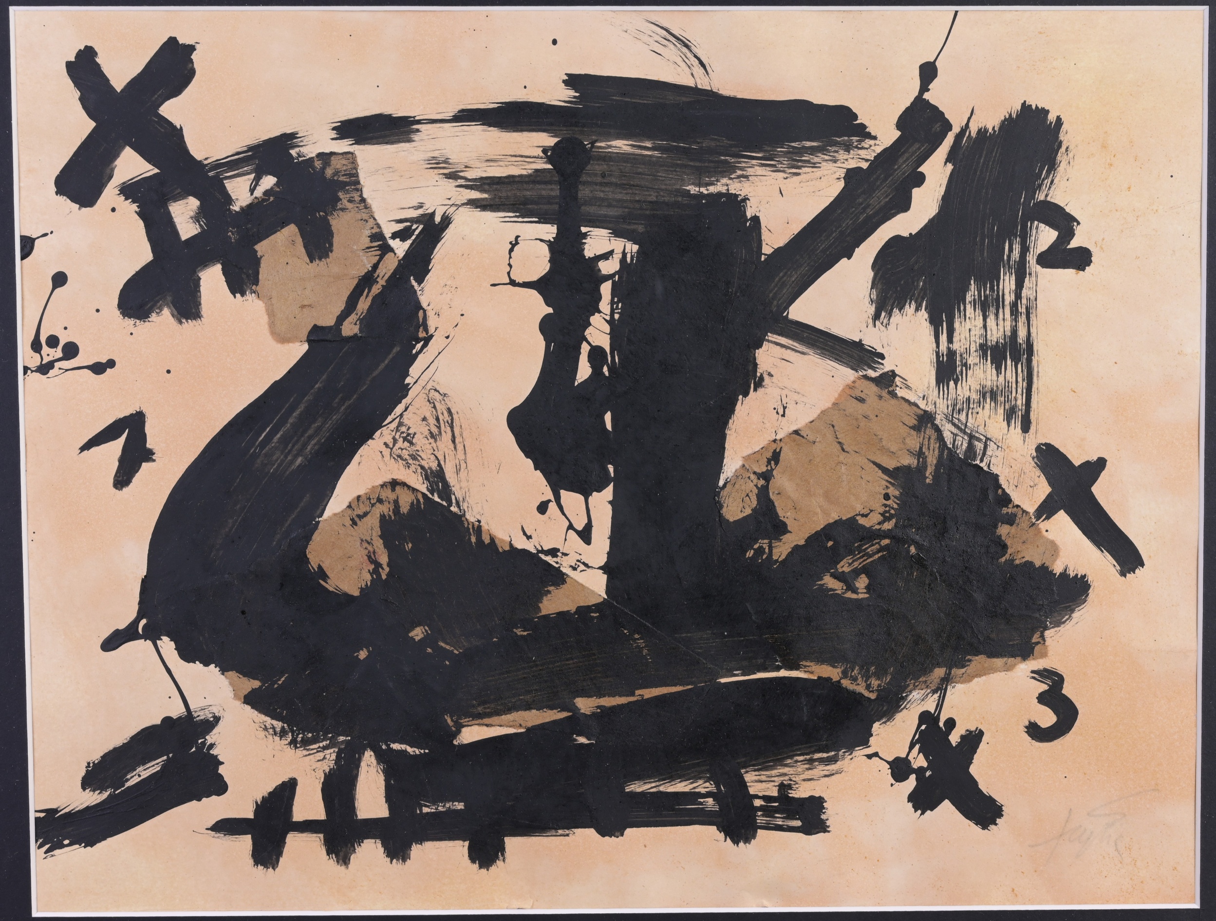 Attri. Antoni Tapies (Spanish, 1923 - 2012) - Image 2 of 3