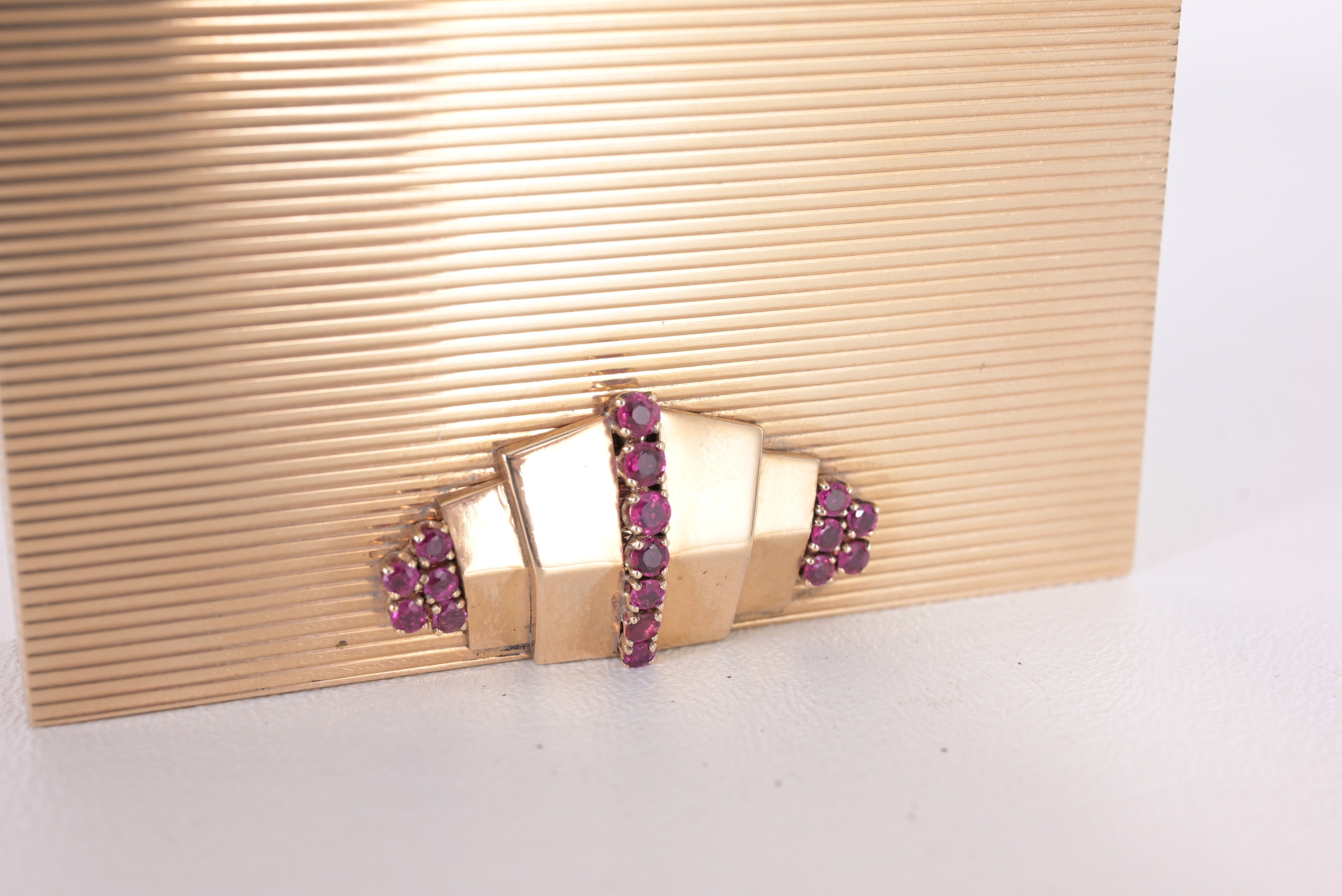 Cartier 14K Gold & Ruby Compact Case - Image 4 of 7
