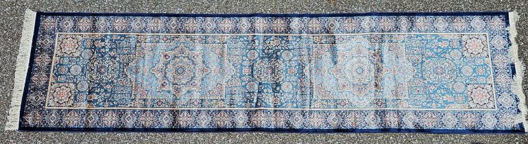 Hereke Turkish Bamboo Silk Tufted Rug - 2'6" x 10'