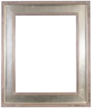 Silvered Arts & Crafts Style Wood Frame