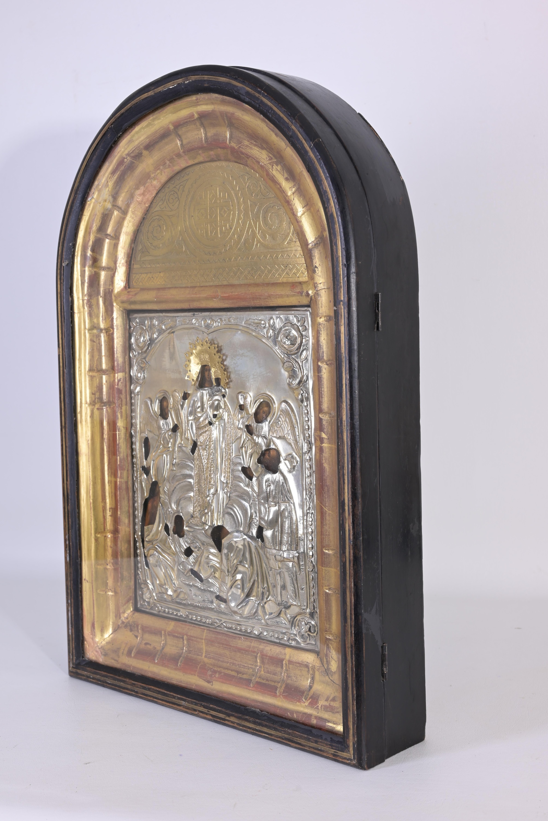 Antique Russian 'Mother of God' Icon - Image 5 of 6