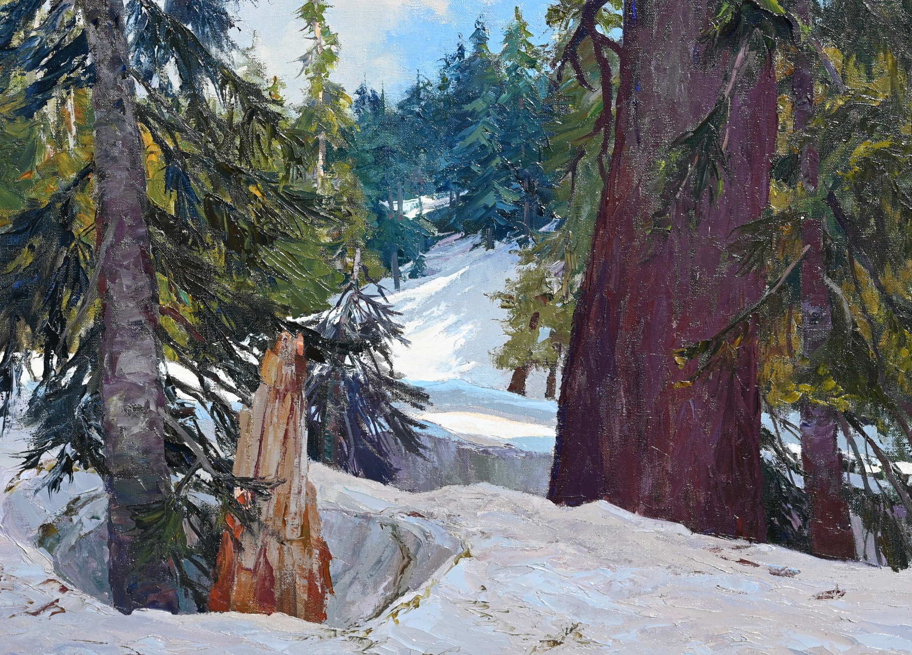 Ken Gore (1911 - 1990) "Snow at Cayuse Pass" - Image 3 of 8