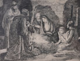 Francis Luis Mora (1874 - 1940) Nativity Scene